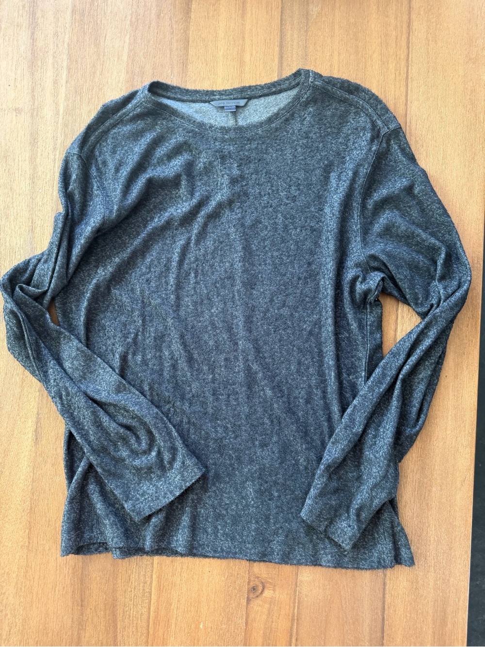 John Varvatos Dark Heather Gray Crew Neck Sweater